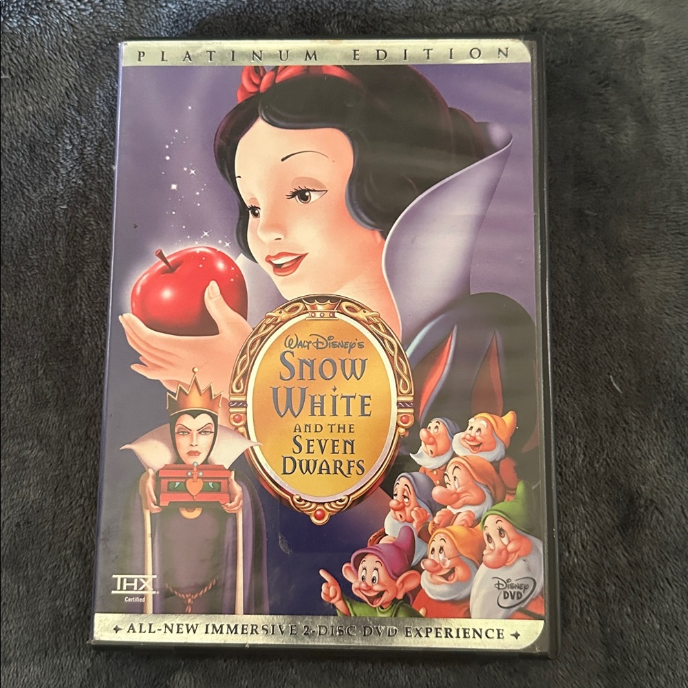 Disney Snow White Platinum Edition DVD with Red and Purple Accents